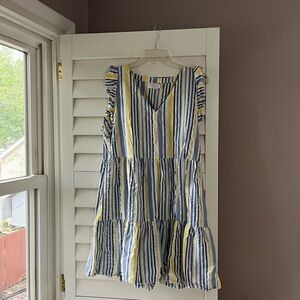 Time and Tru Striped Cotton Dress – Size M (8–10)